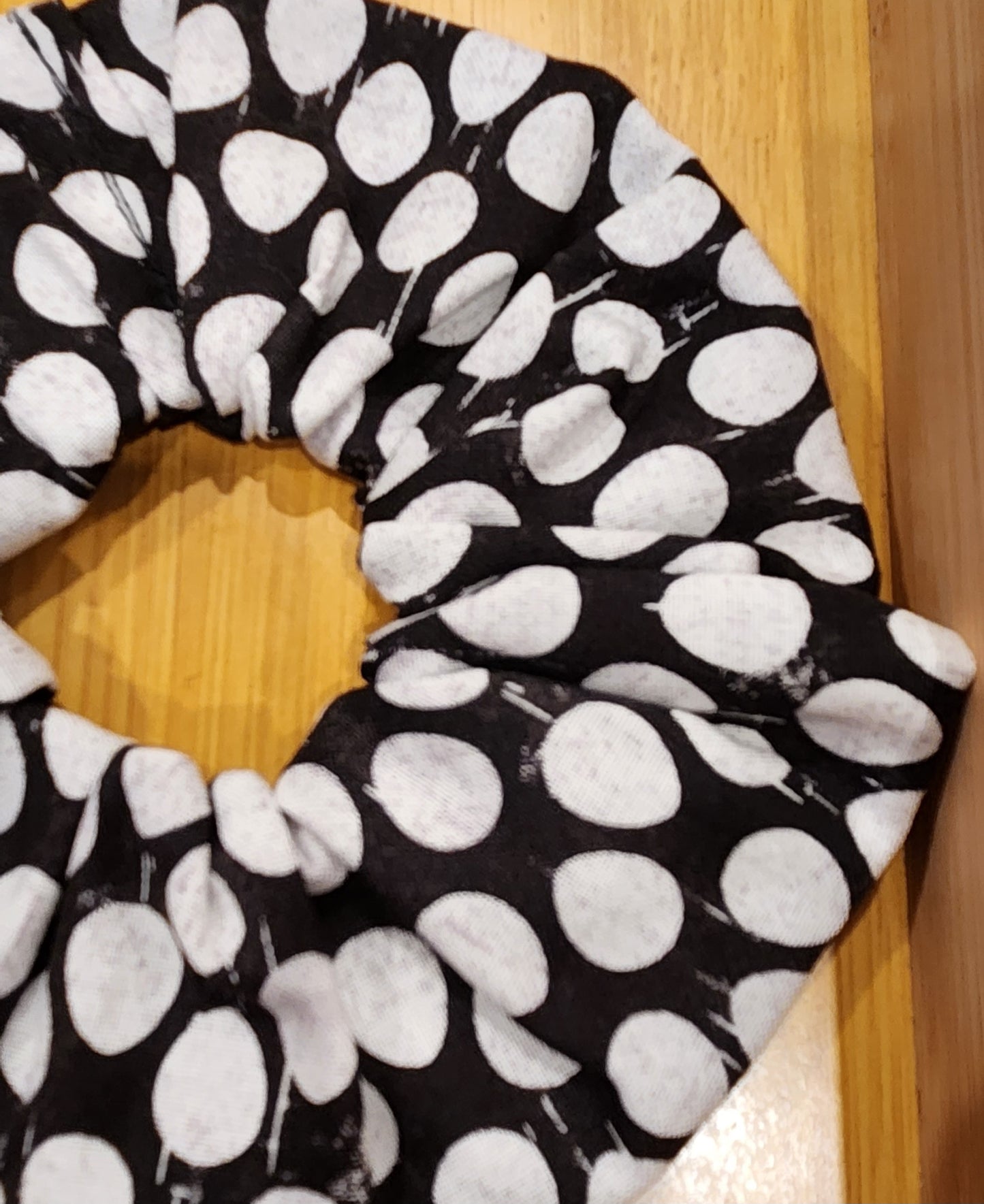 Black + White Egg Scrunchie