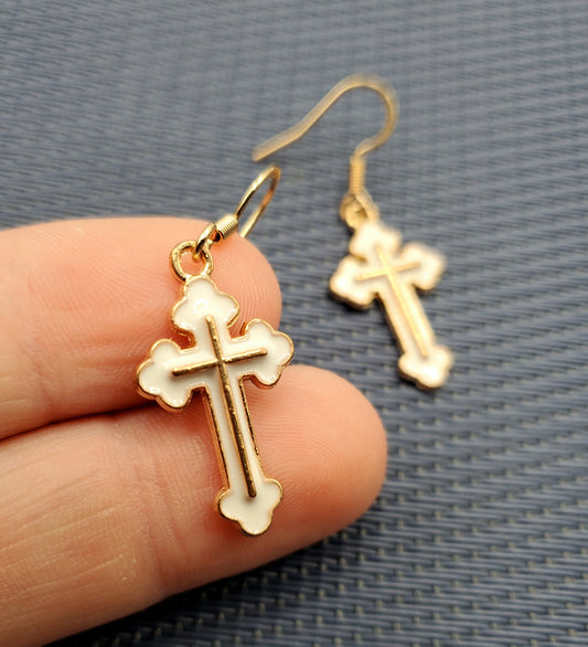 White Enamel Cross