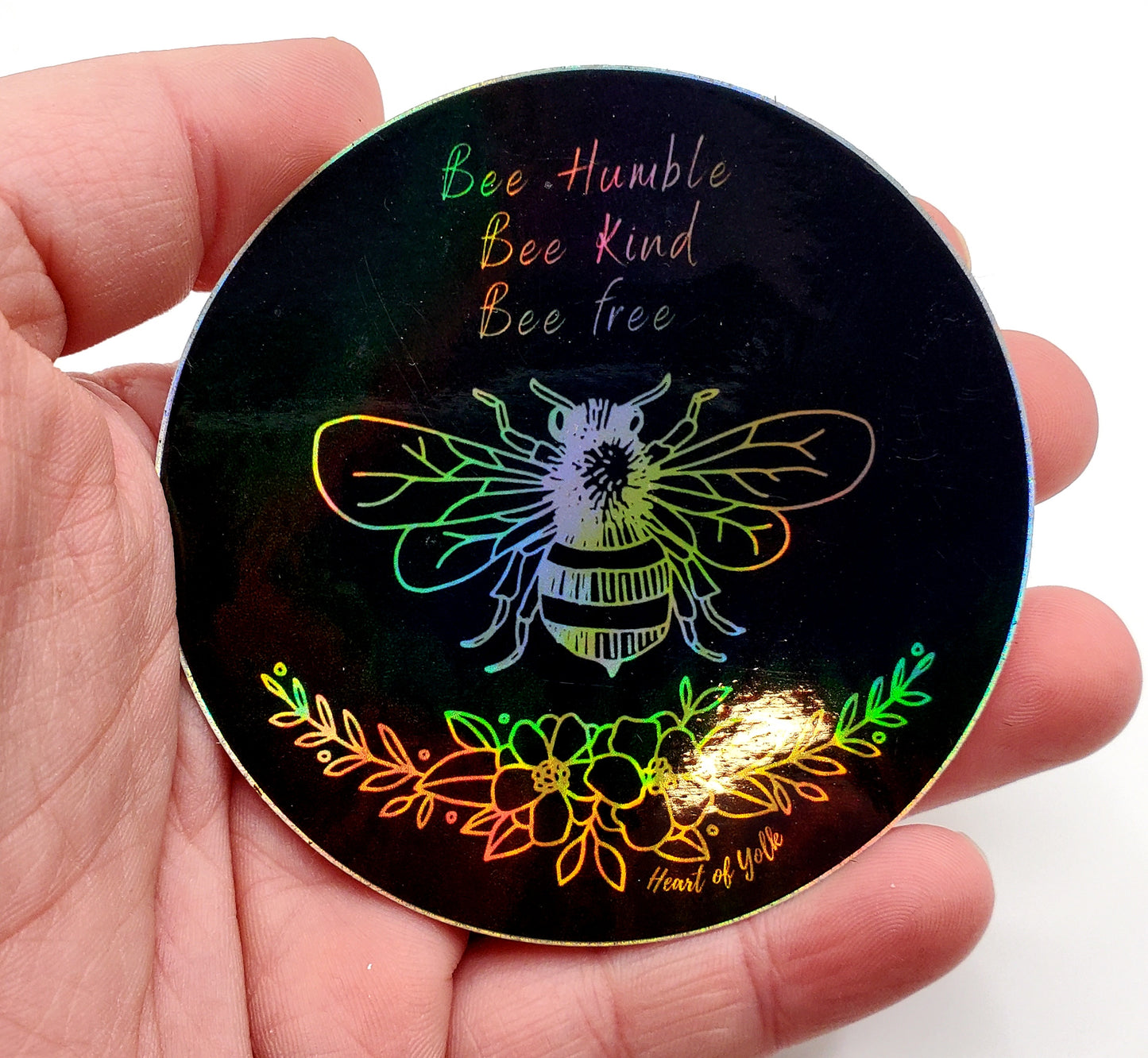 Holographic Bee Sticker