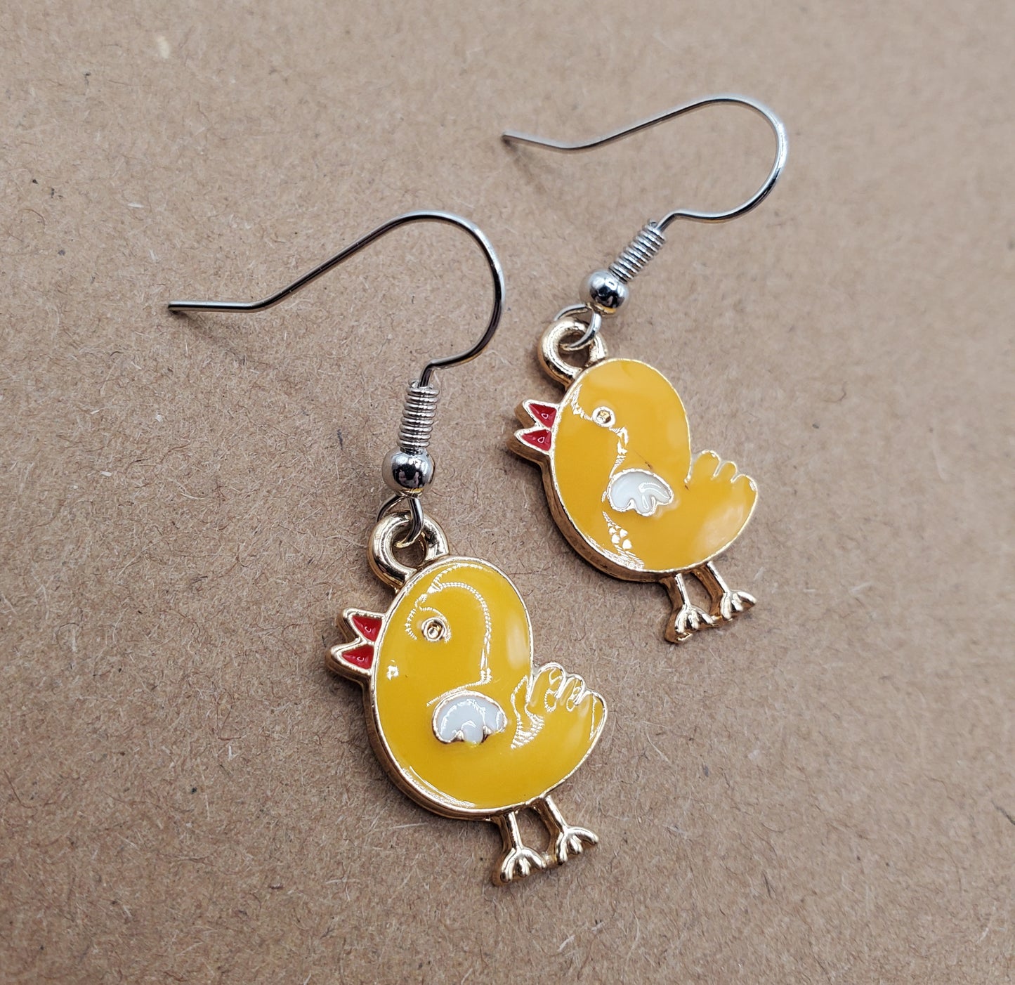 Orange Chick Earrings