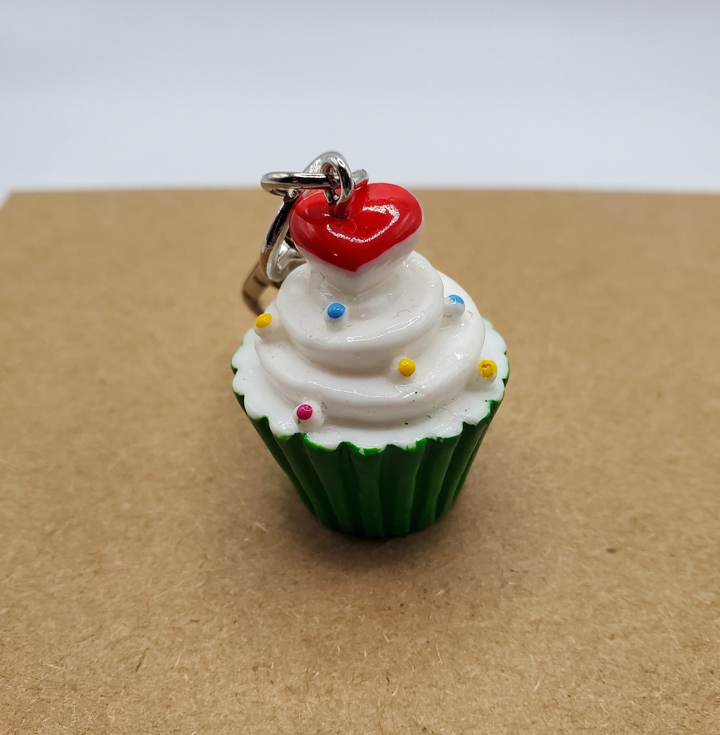 Large Cupcake Keychain