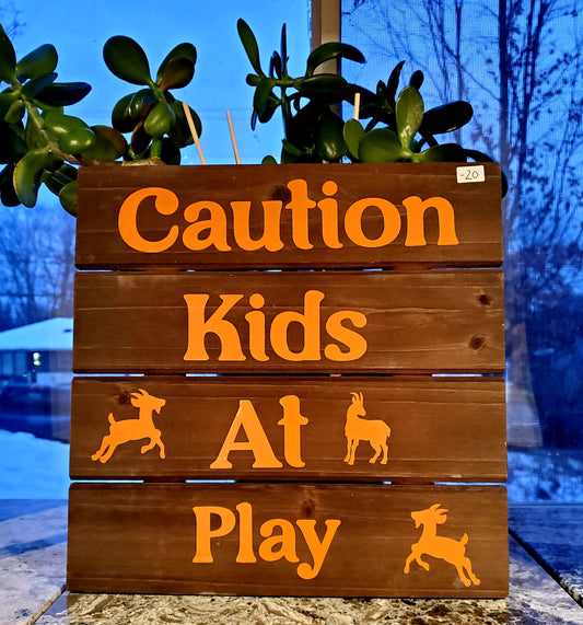 Caution Goat Sign
