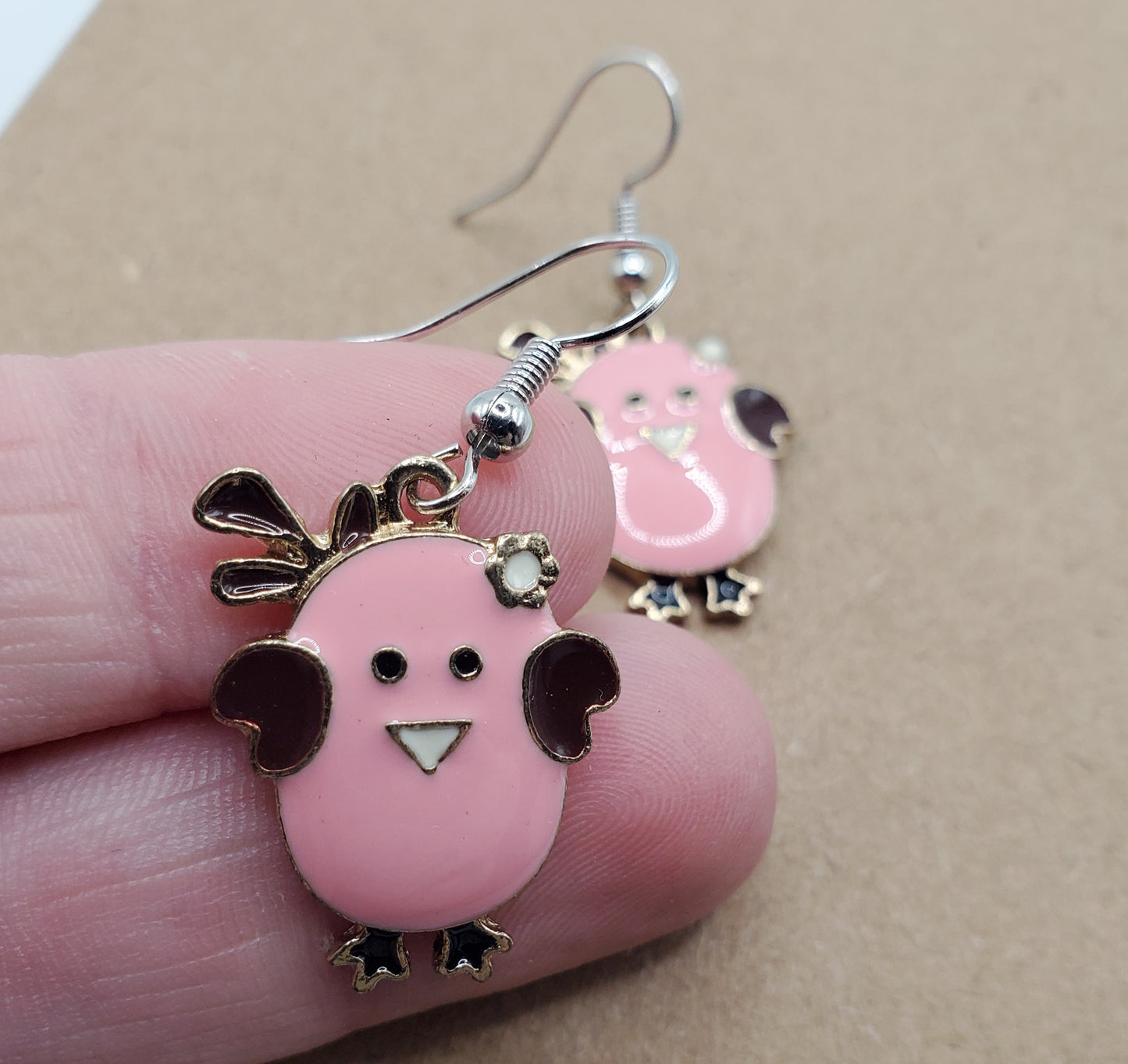 Pink Chick Earrings