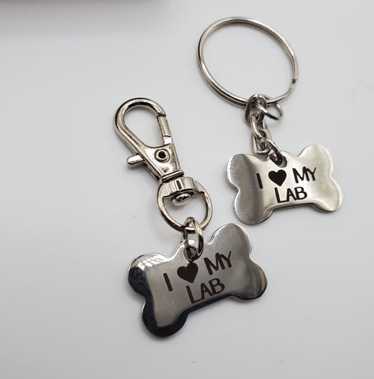 Lab Keychain