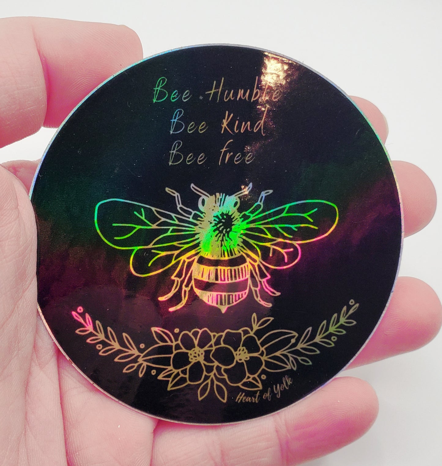 Holographic Bee Sticker