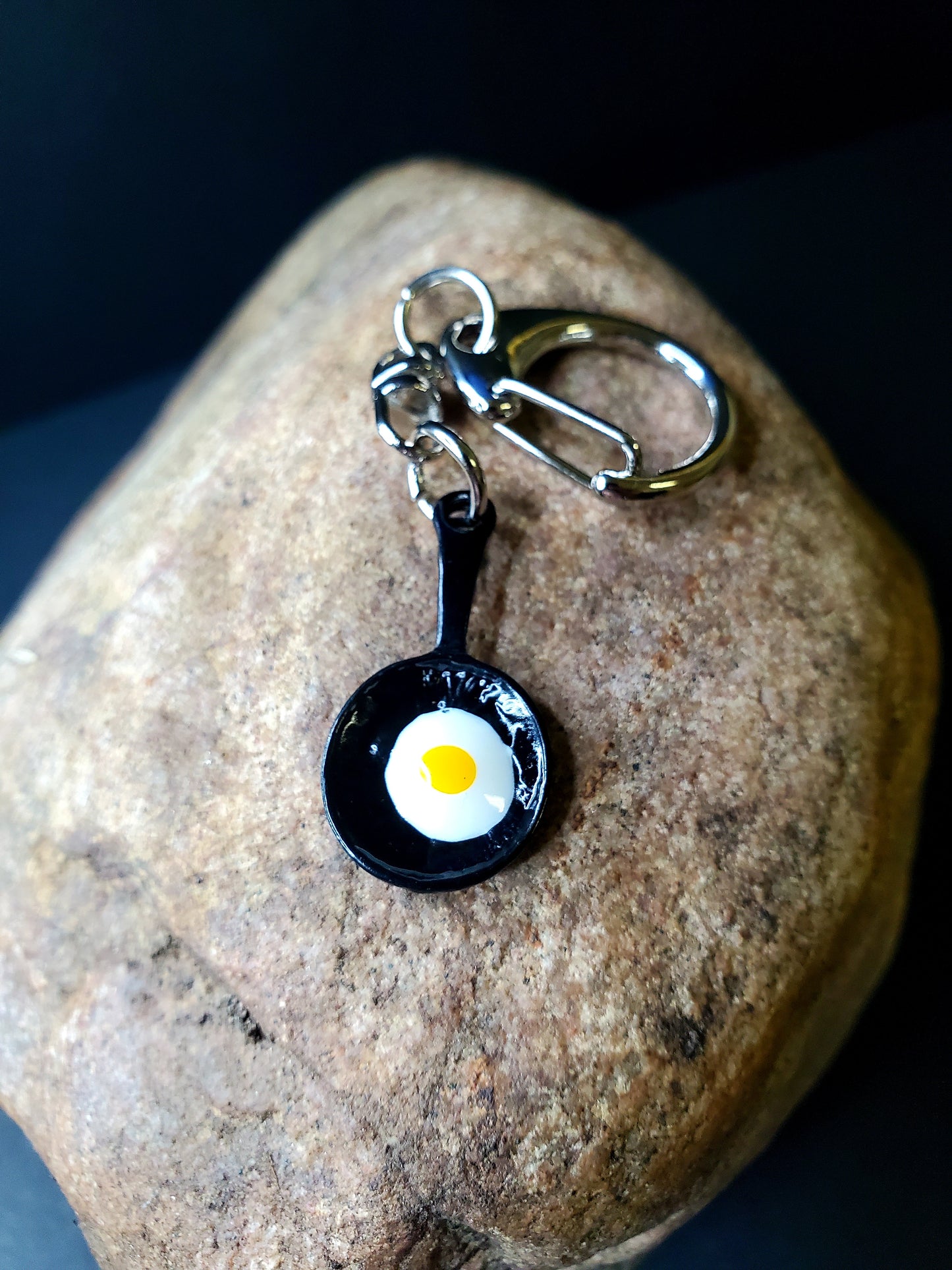 Fried Egg Pan Keychain