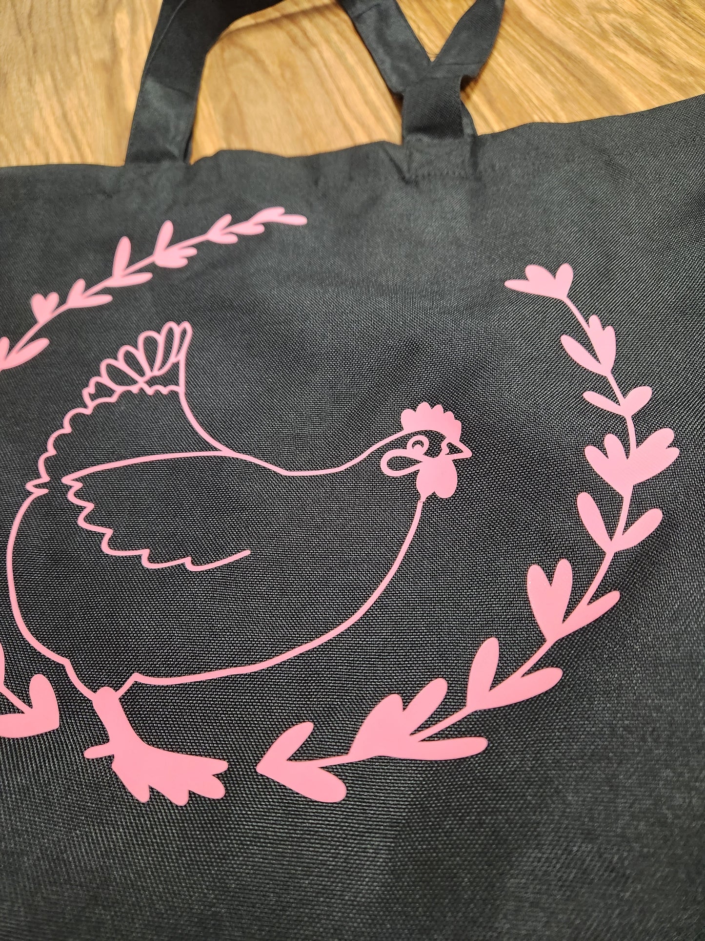 Pink Hen Market Bag