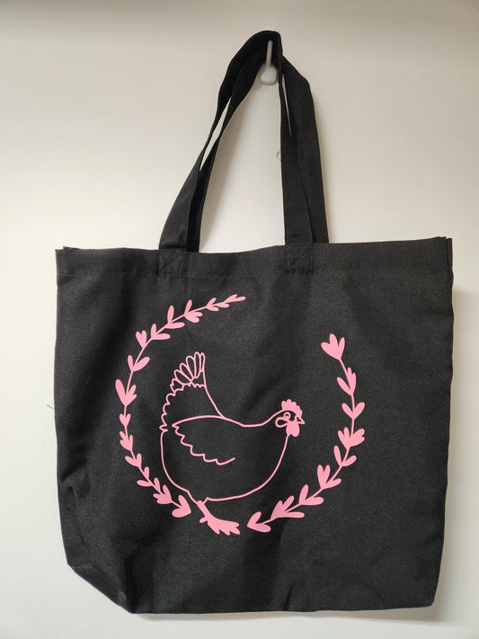 Pink Hen Market Bag