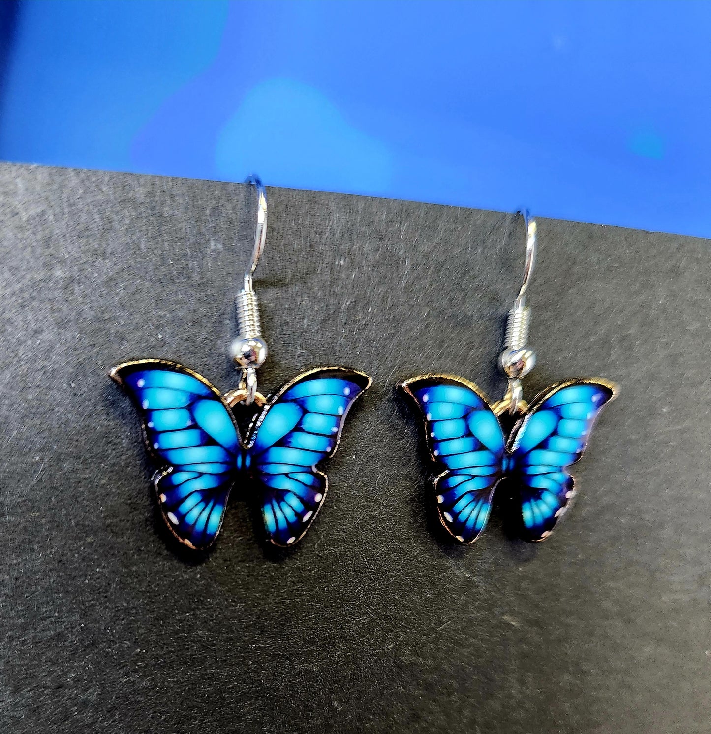 Blue Butterfly Earrings