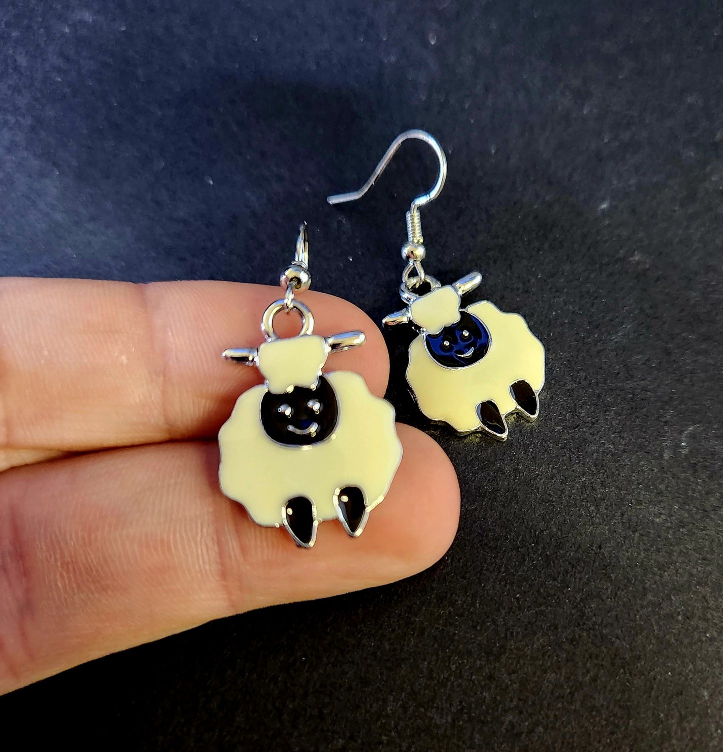 Fluffy Sheep Earrings