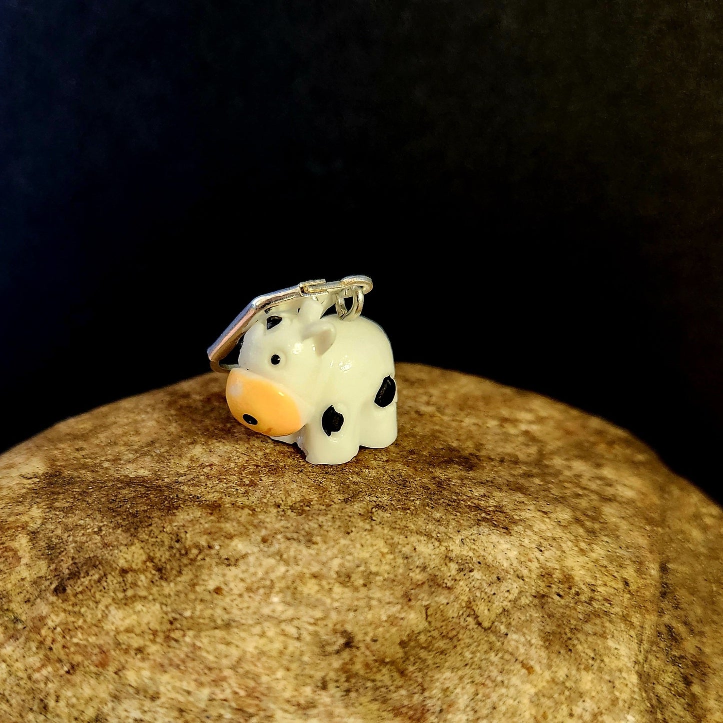 3D Cow Clip Earrings