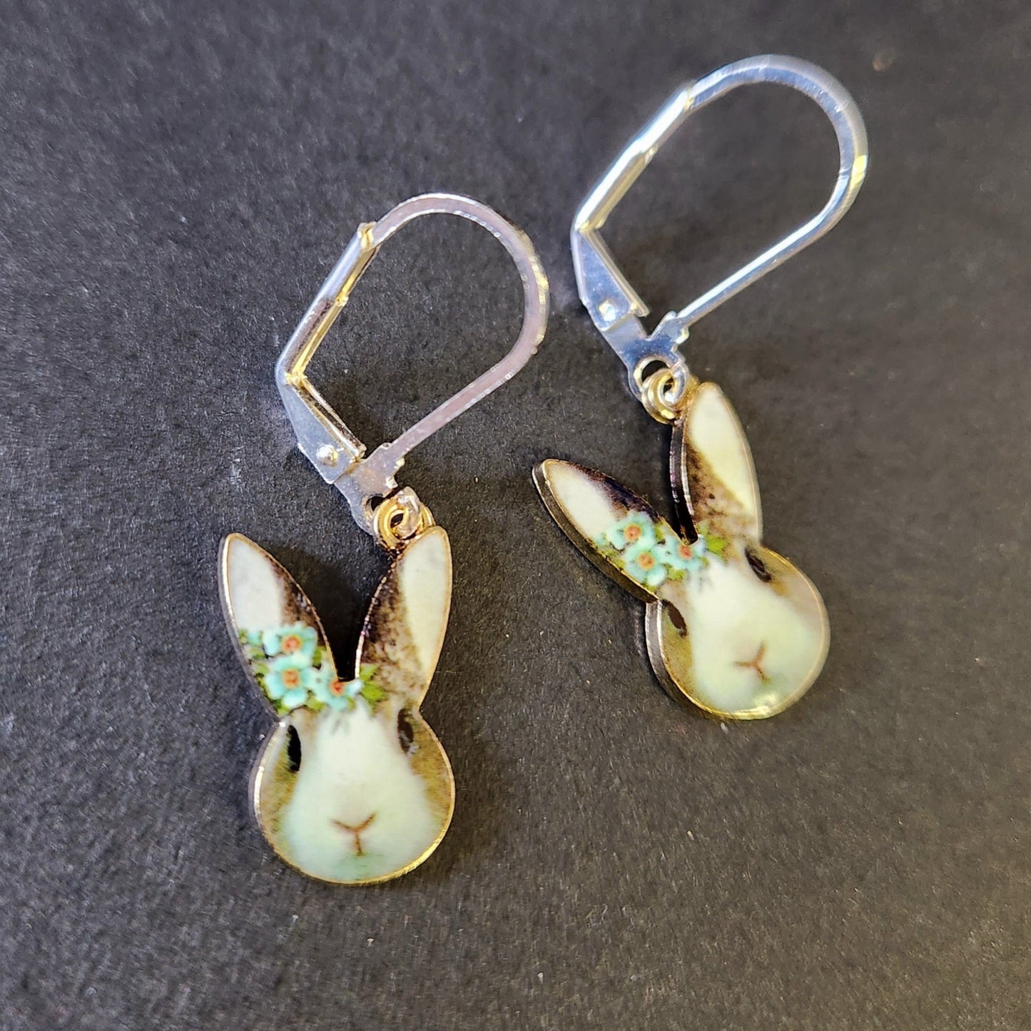 Bunny enamel Earrings