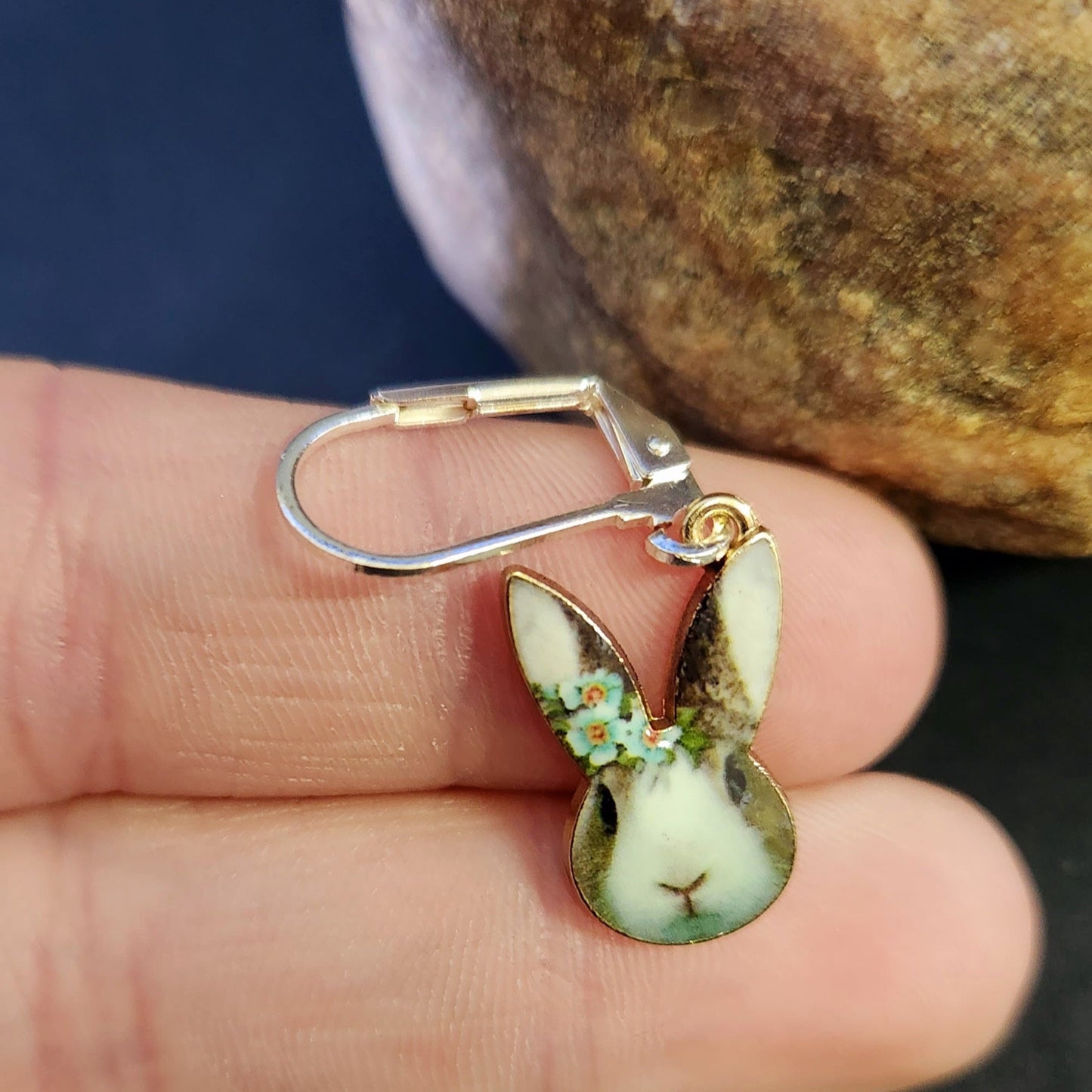 Bunny enamel Earrings